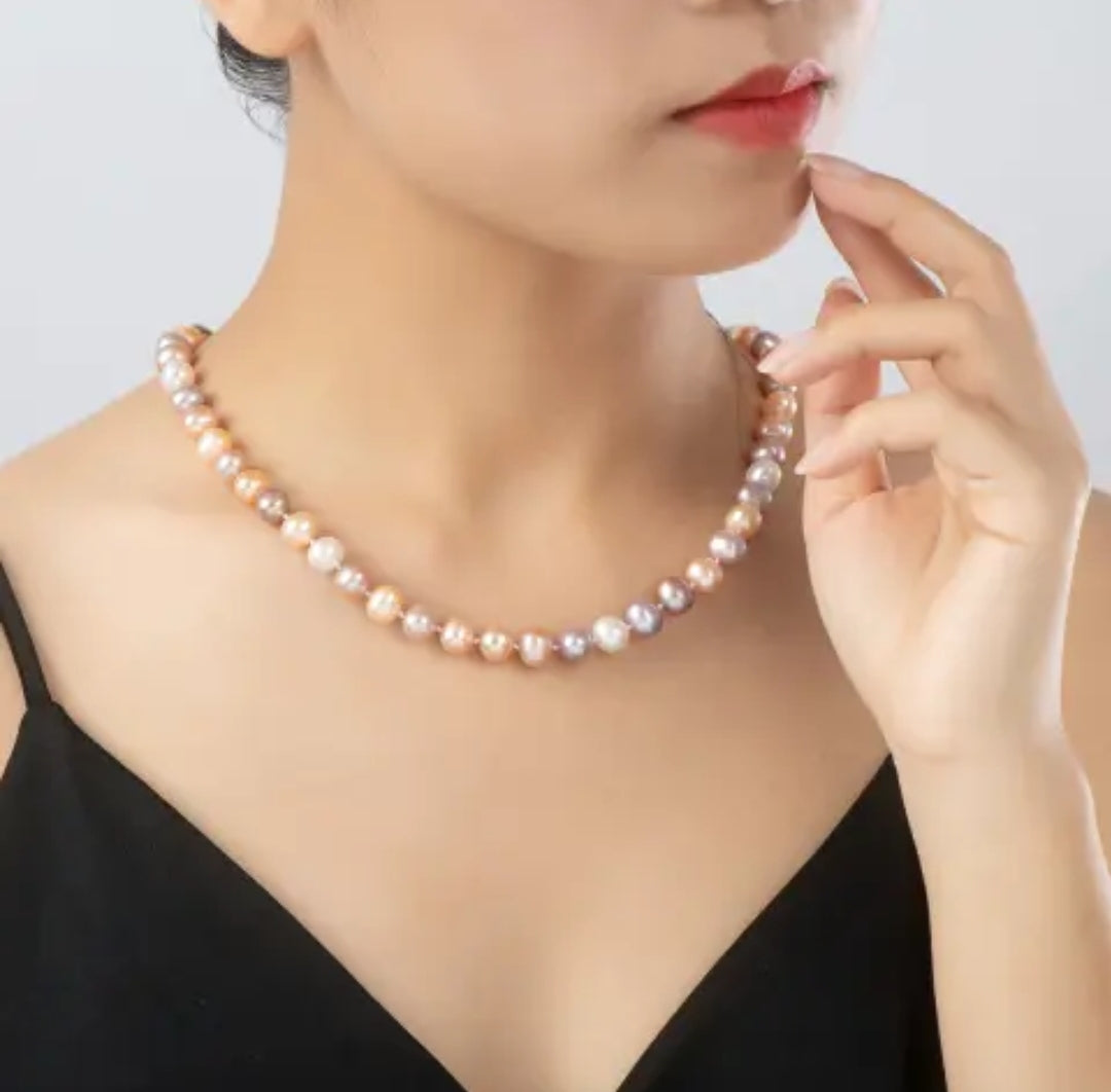 8-9mm bead pearl pendant necklace