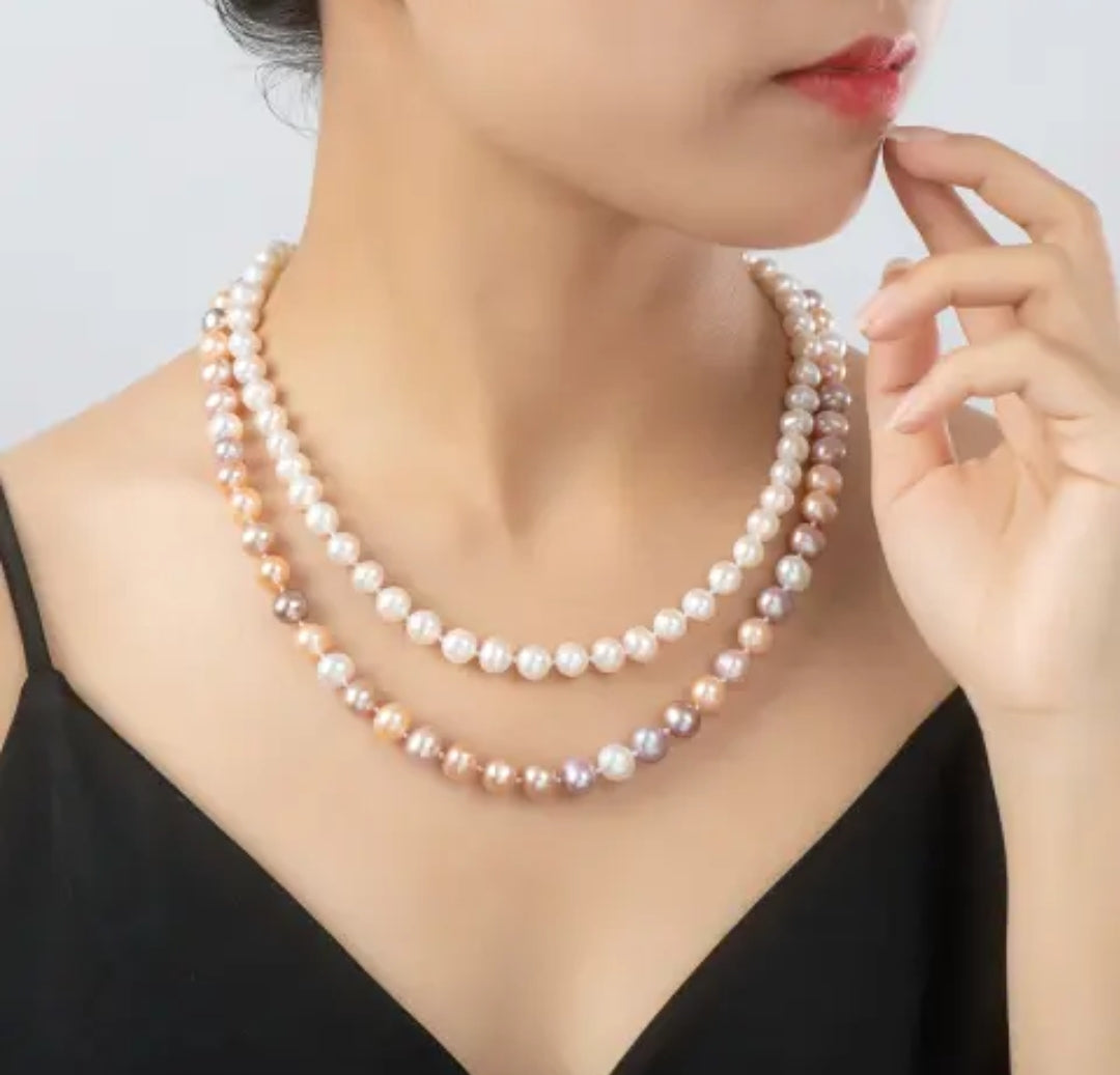 8-9mm bead pearl pendant necklace