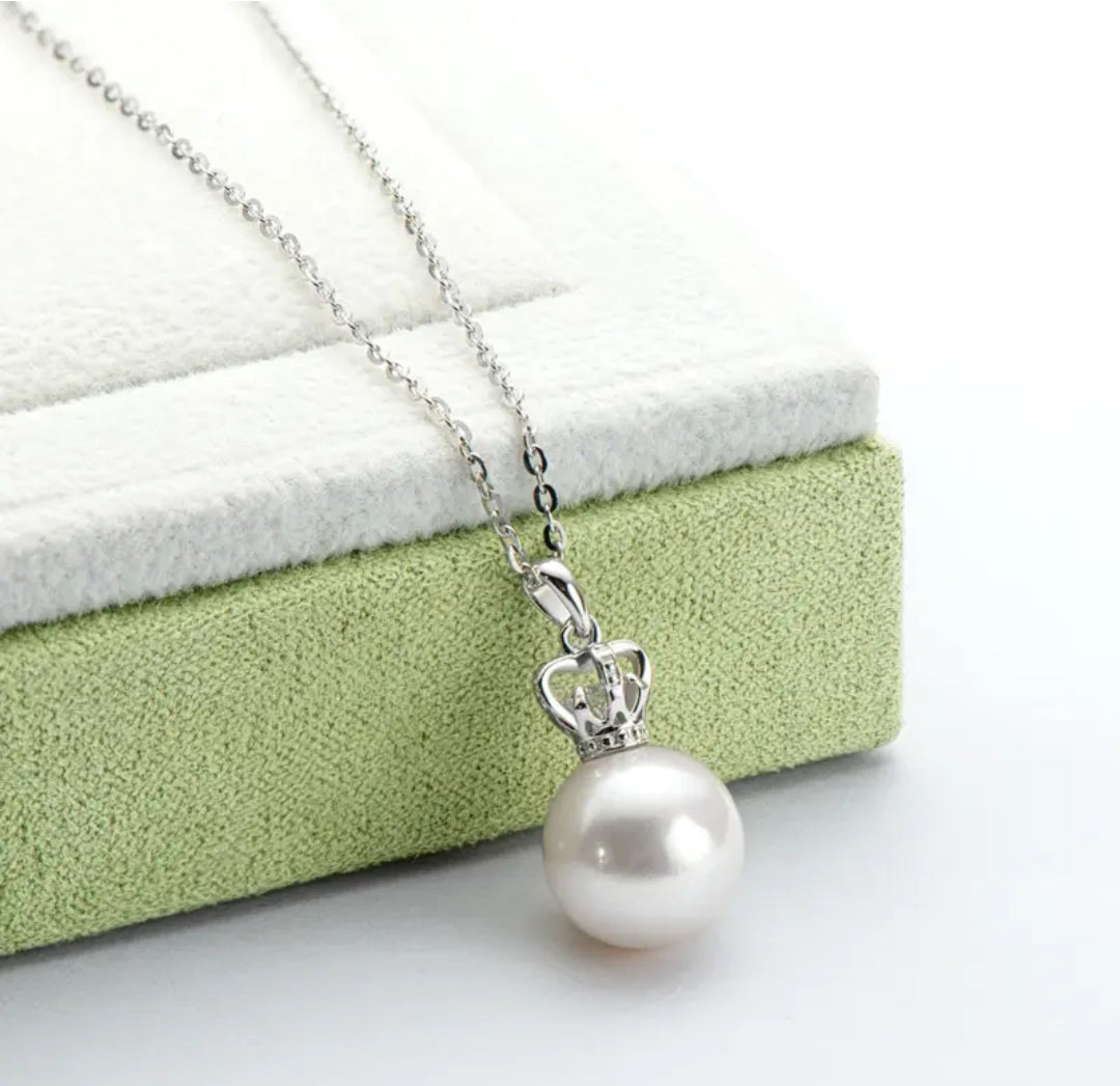 9.5-10mm divine crown pearl pendant necklace