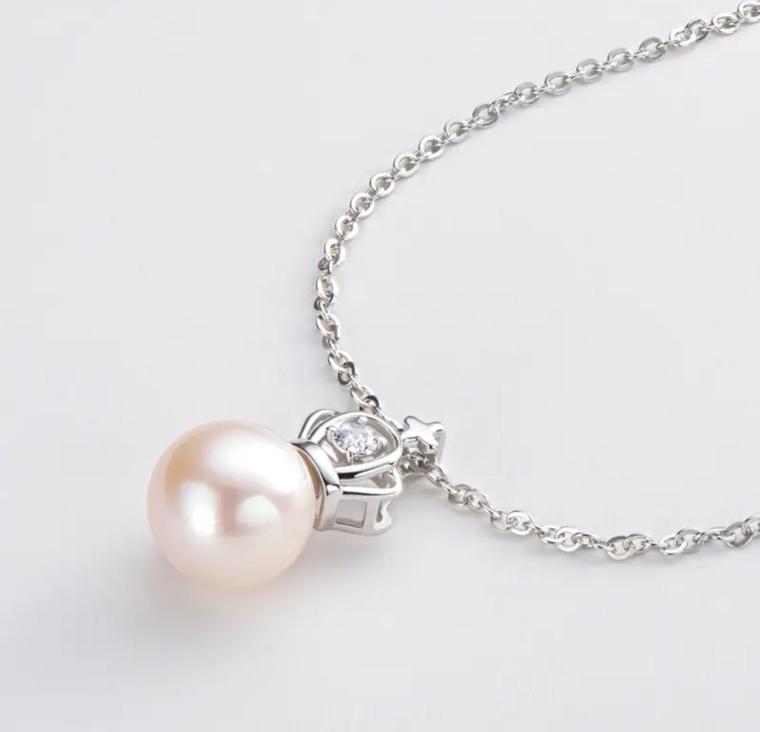 9-10mm divine pearl pendant necklace