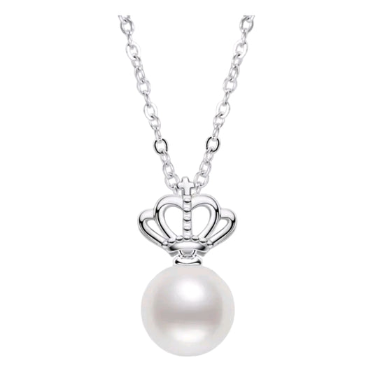 7.5-8mm crown pearl pendant necklace