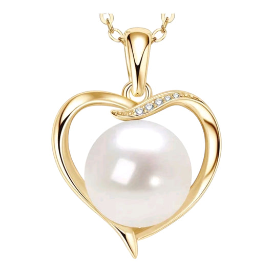 12mm real pearl pendant necklace