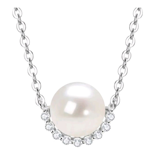 7-8mm natural pearl pendant necklace