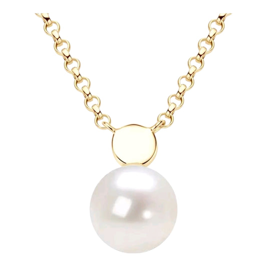 7.5-8mm divine white pearl pendant necklace