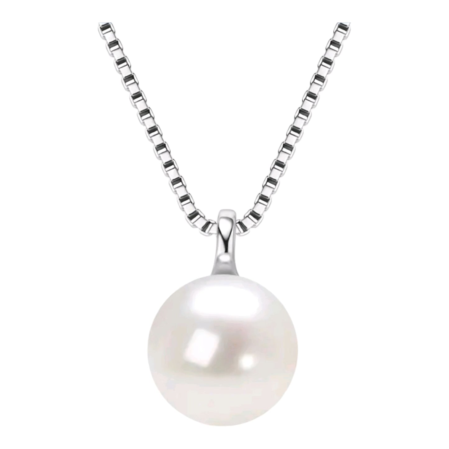 8-9mm divine white pearl pendant necklace