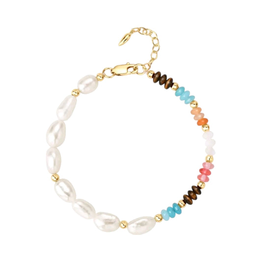 8mm elegant white pearl bracelet