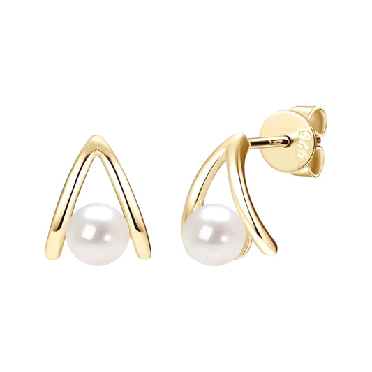 4-5mm freshwater pearl earrings