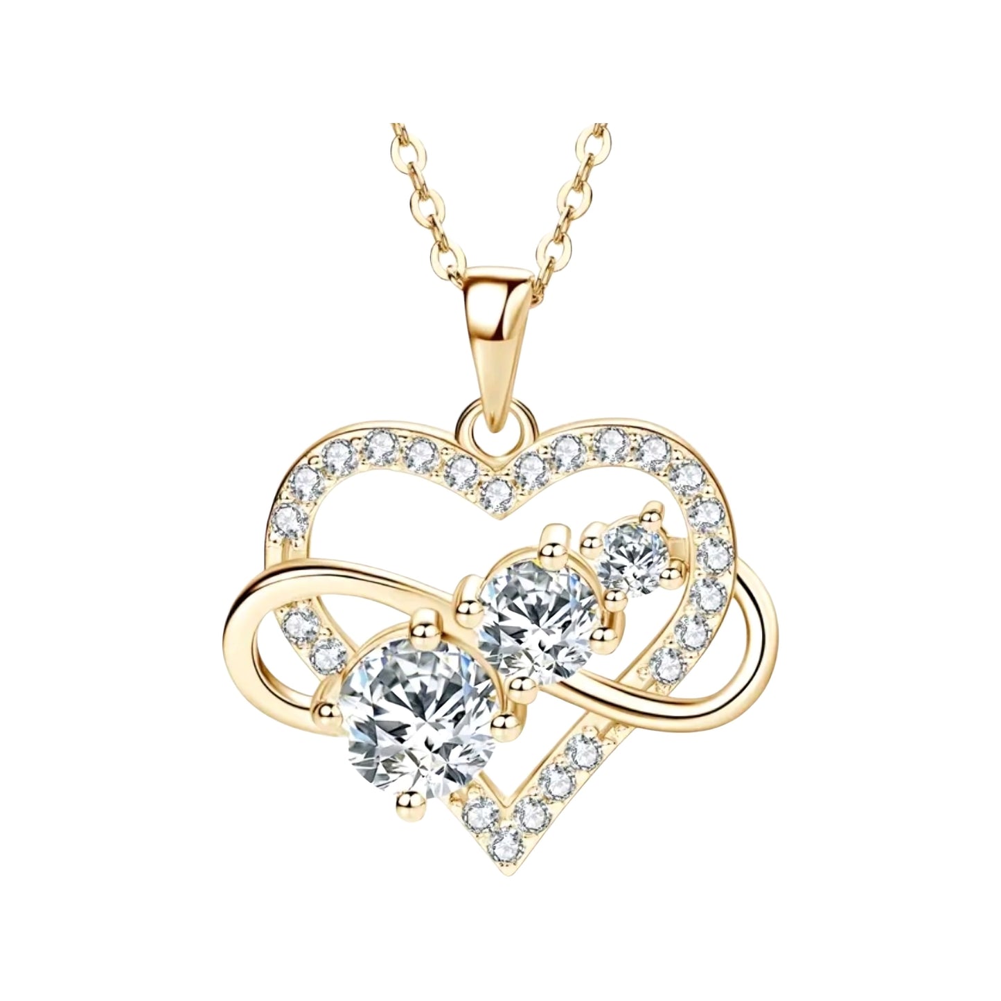 6.5mm 5mm 3mm Moissanite pendant necklace