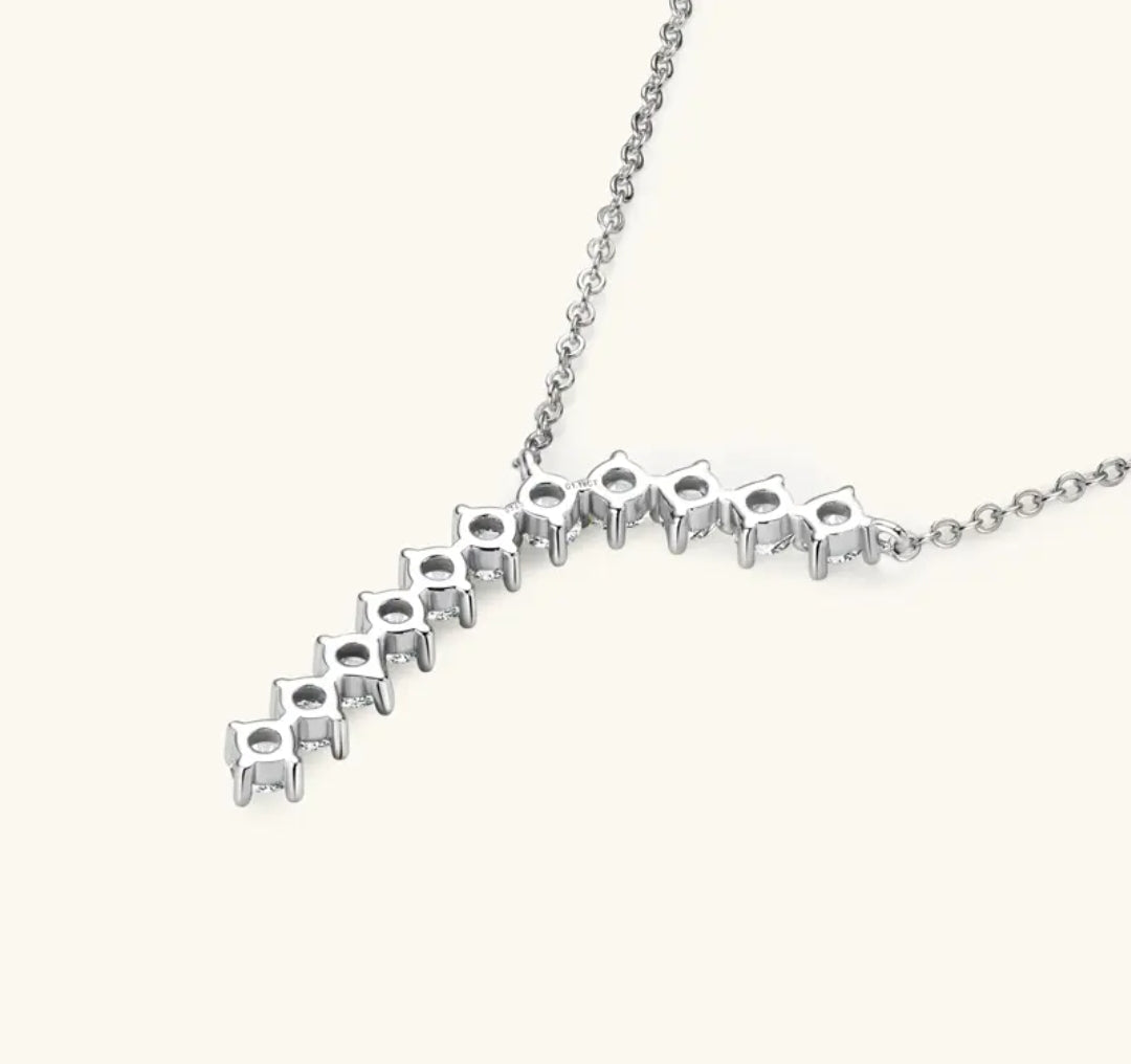 3mm 11pcs  Moissanite pendant necklace