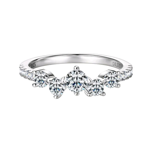 4mm/3mm/1.6mm moissanite engagement ring