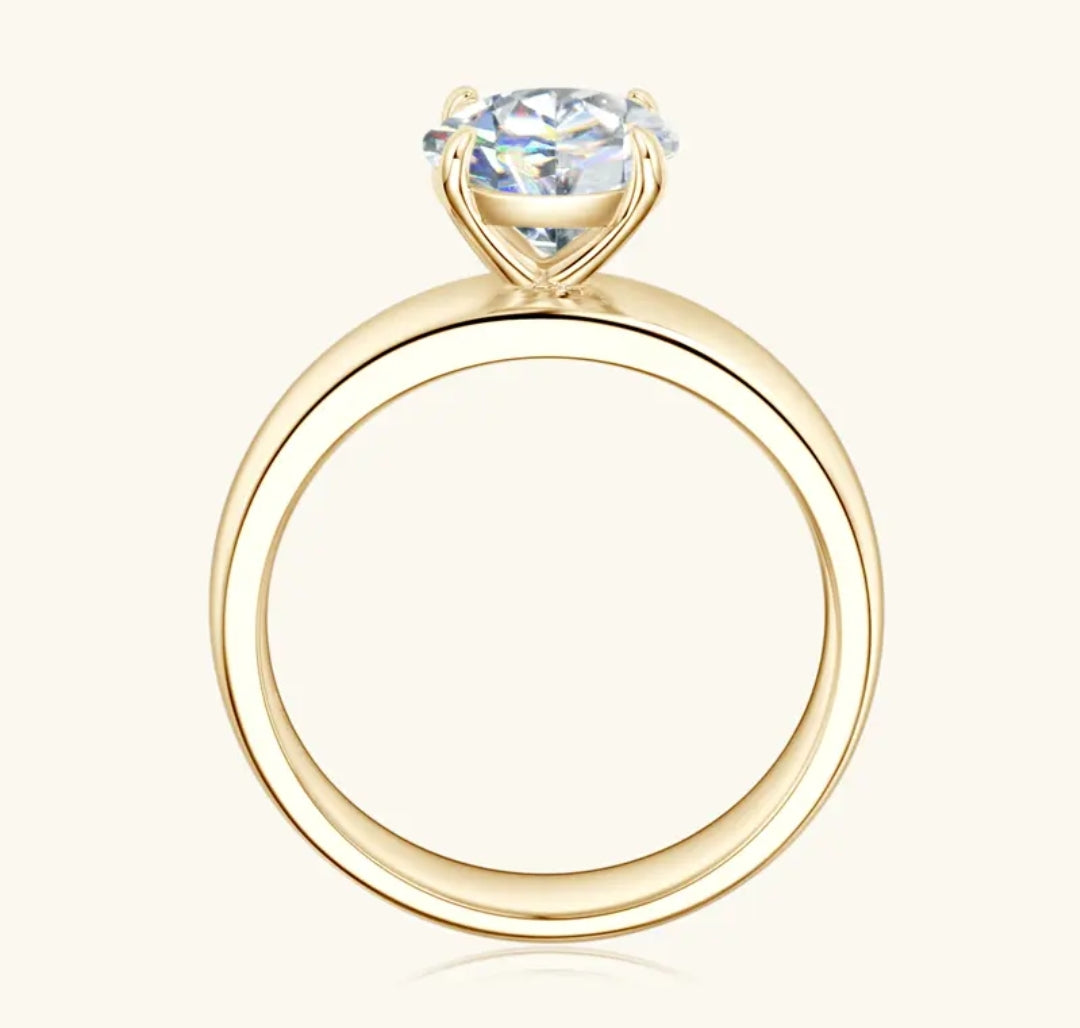 2ct unique moissanite engagement ring