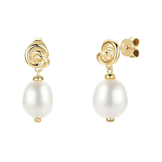 10mm baroque pearl earrings