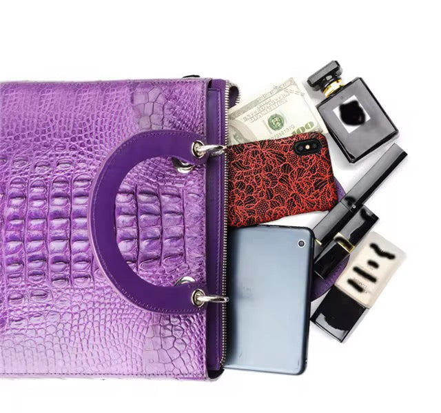 Luxury Crocodile Leather Bag for Women | Handmade in Italy | noiyan