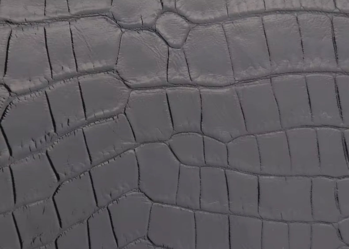 Black Crocodile Leather Travel Bag | Handmade in Italy | Noiyan