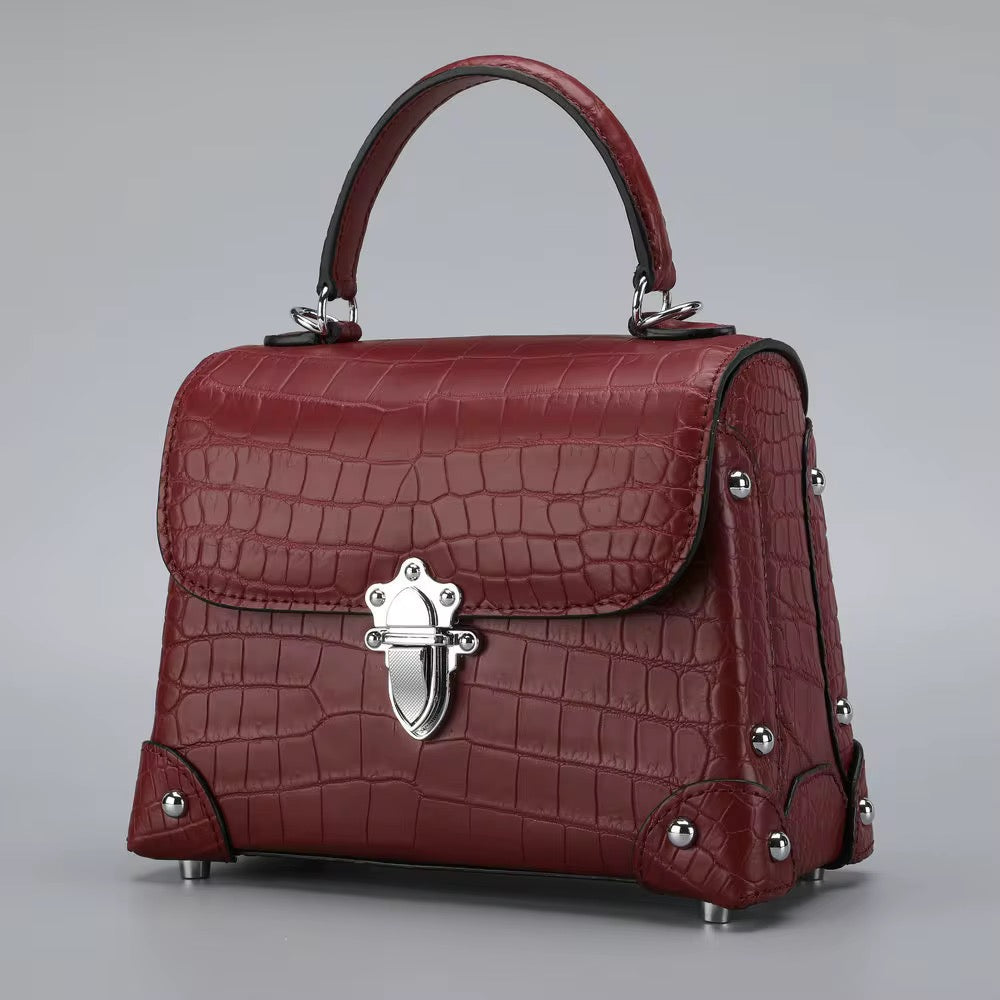 Crocodile Leather Bag for Women | Handmade in Italy | Noiyan