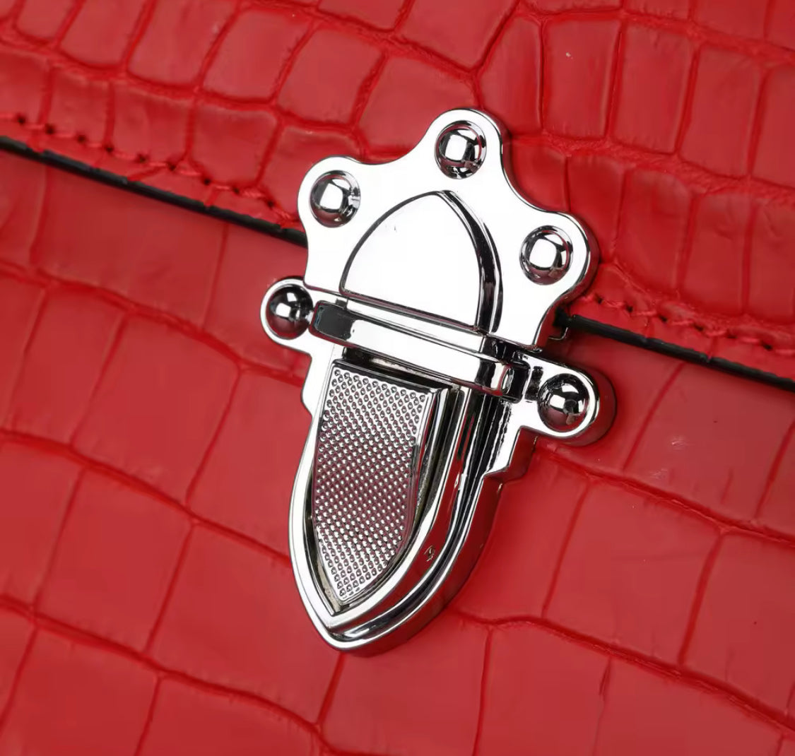 Crocodile Leather Bag for Women | Handmade in Italy | Noiyan
