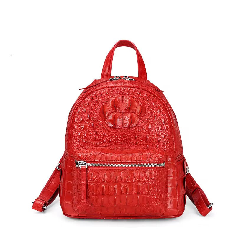 Crocodile Leather Backpack for Men & Women | Handmade in Italy