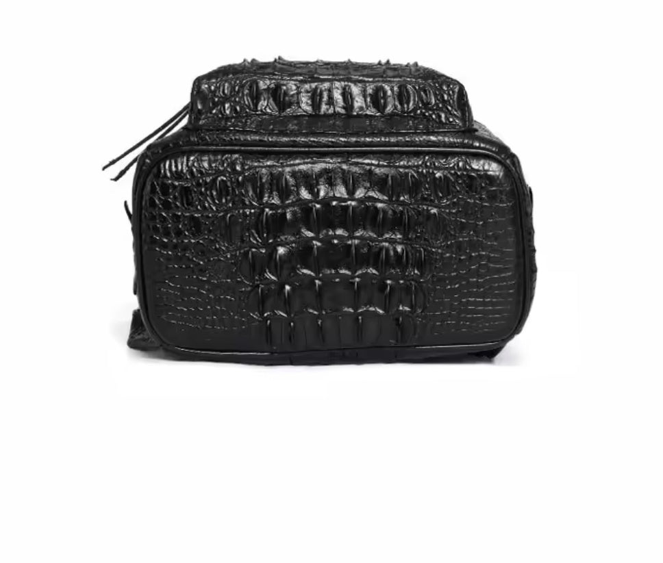 Crocodile Leather Backpack for Men & Women | Handmade in Italy