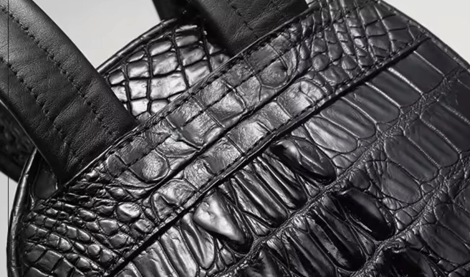 Crocodile Leather Backpack for Men & Women | Handmade in Italy