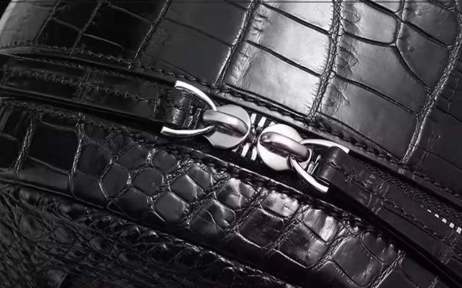 Crocodile Leather Backpack for Men & Women | Handmade in Italy
