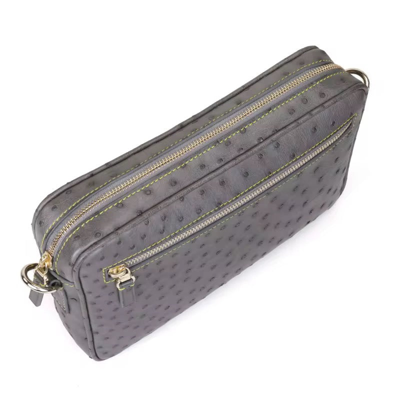 Ostrich leather bag