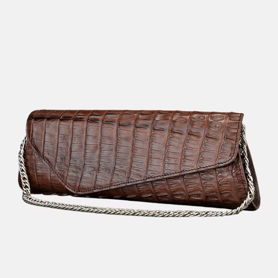 Crocodile Leather Clutch Purse for Women | Handmade in Italy
