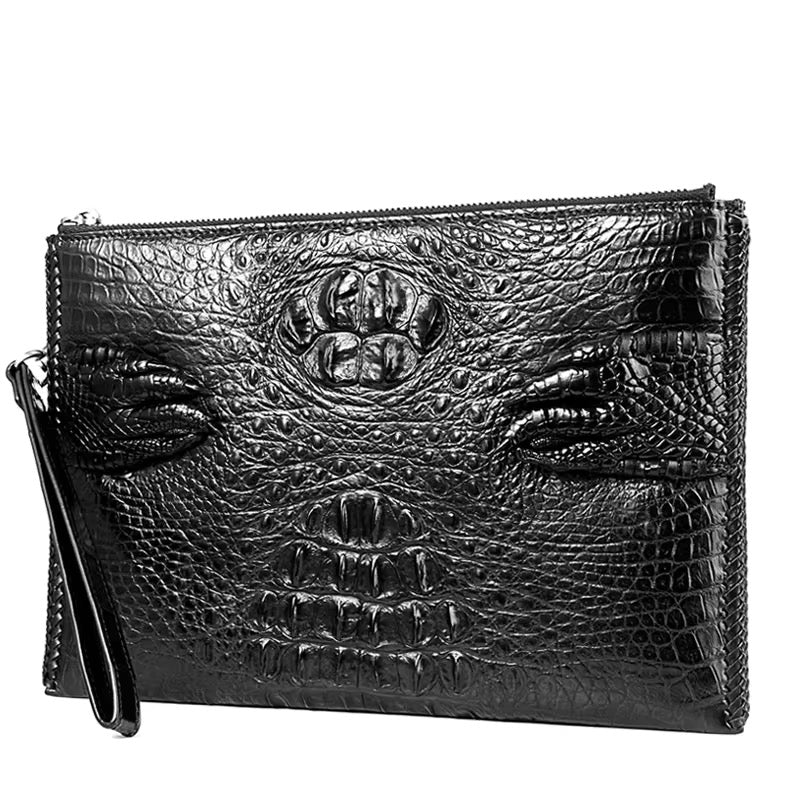 Crocodile Leather Document Wallet | Men & Women | Handmade in Italy
