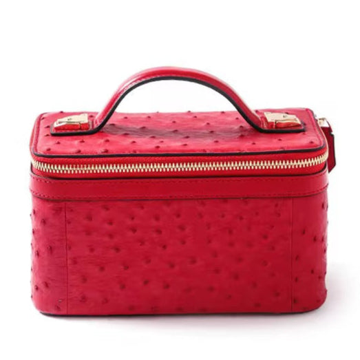Ostrich leather bag
