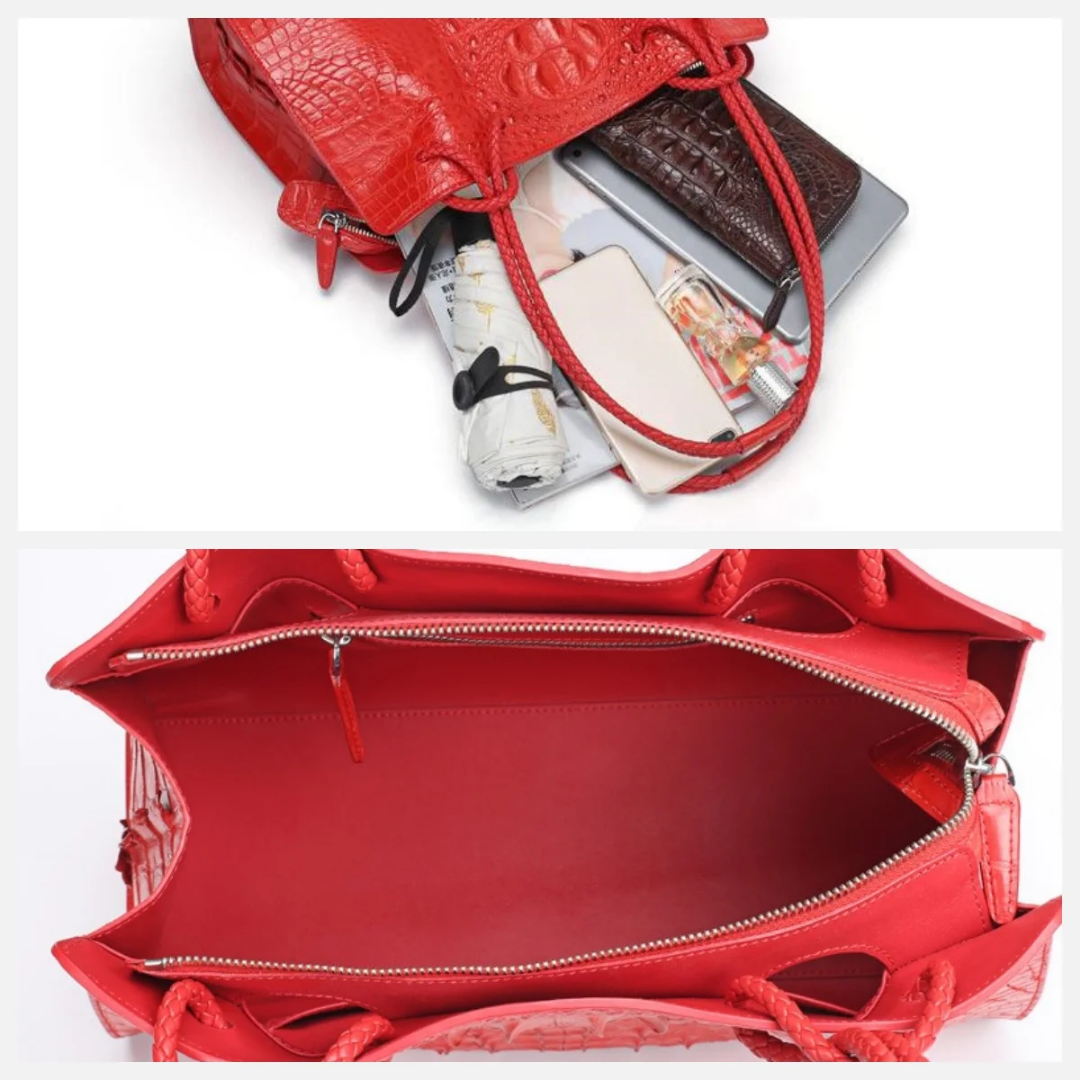 Crocodile Leather Bag | Handmade in Italy | Noiyan