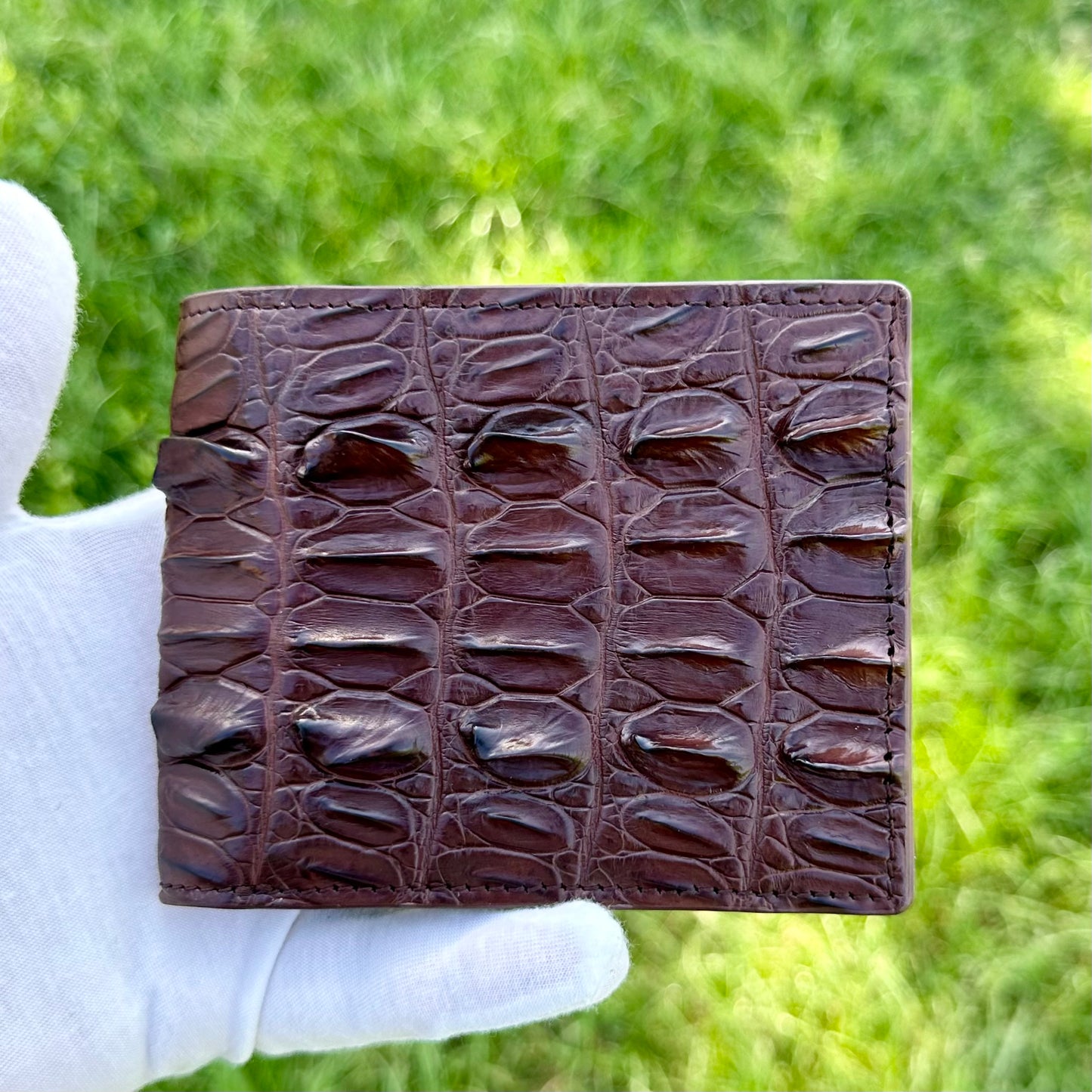 Crocodile Leather wallet for Men – Tail Part -Handmade in Italy | noiyan