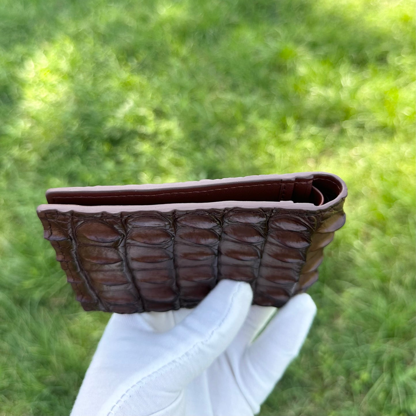 Crocodile Leather wallet for Men – Handmade in Italy | noiyan