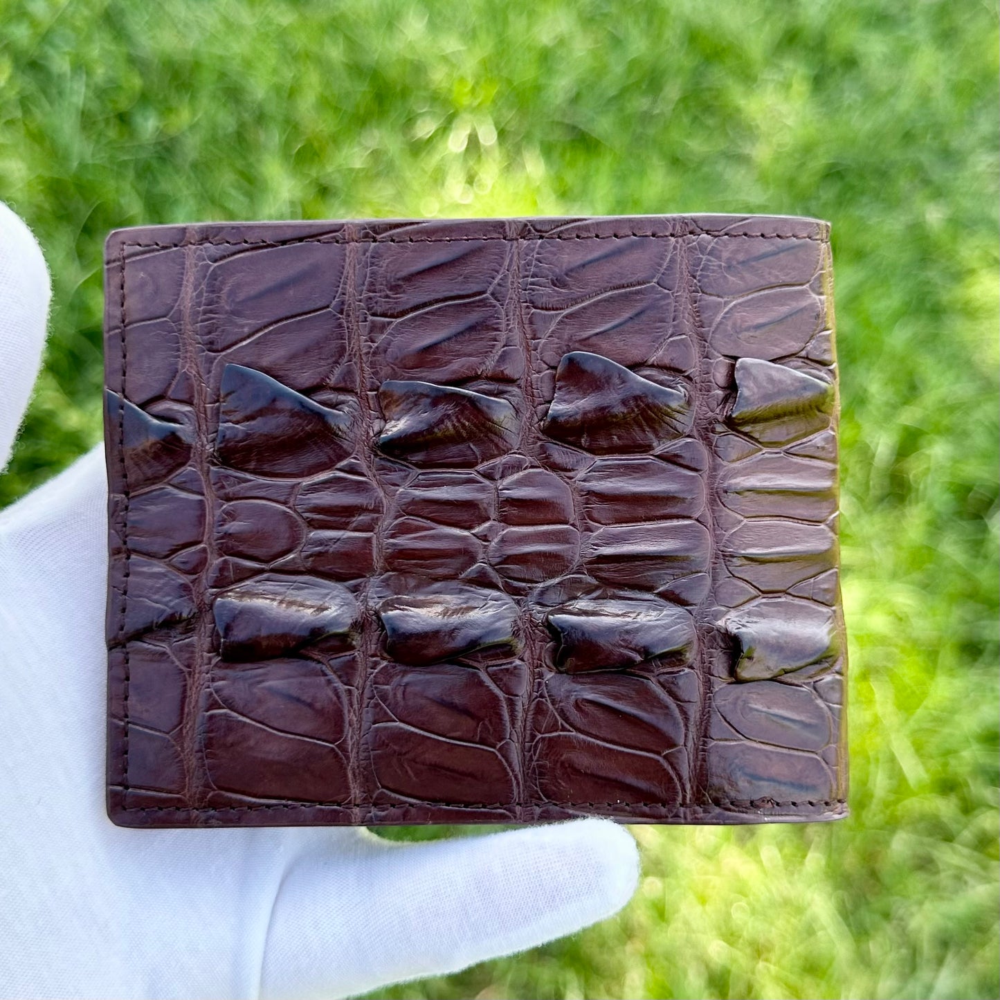 Crocodile Leather wallet for Men – Tail Part -Handmade in Italy | noiyan