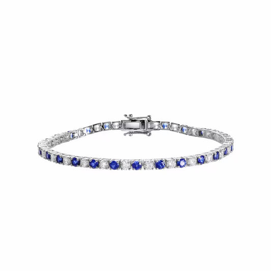 0.1ct each stone Real Sapphire Bracelet
