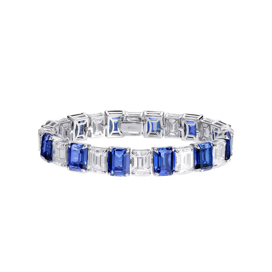 3ct each stone Real Sapphire Bracelet