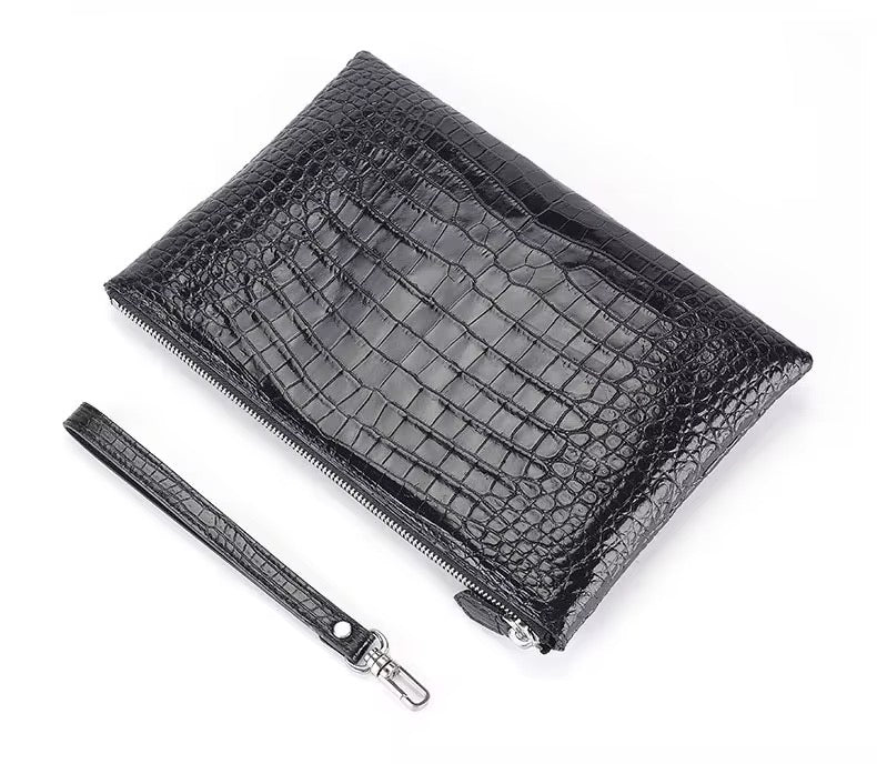 Crocodile Leather Wallet for Men & Women | Belly Leather – Brown & Black
