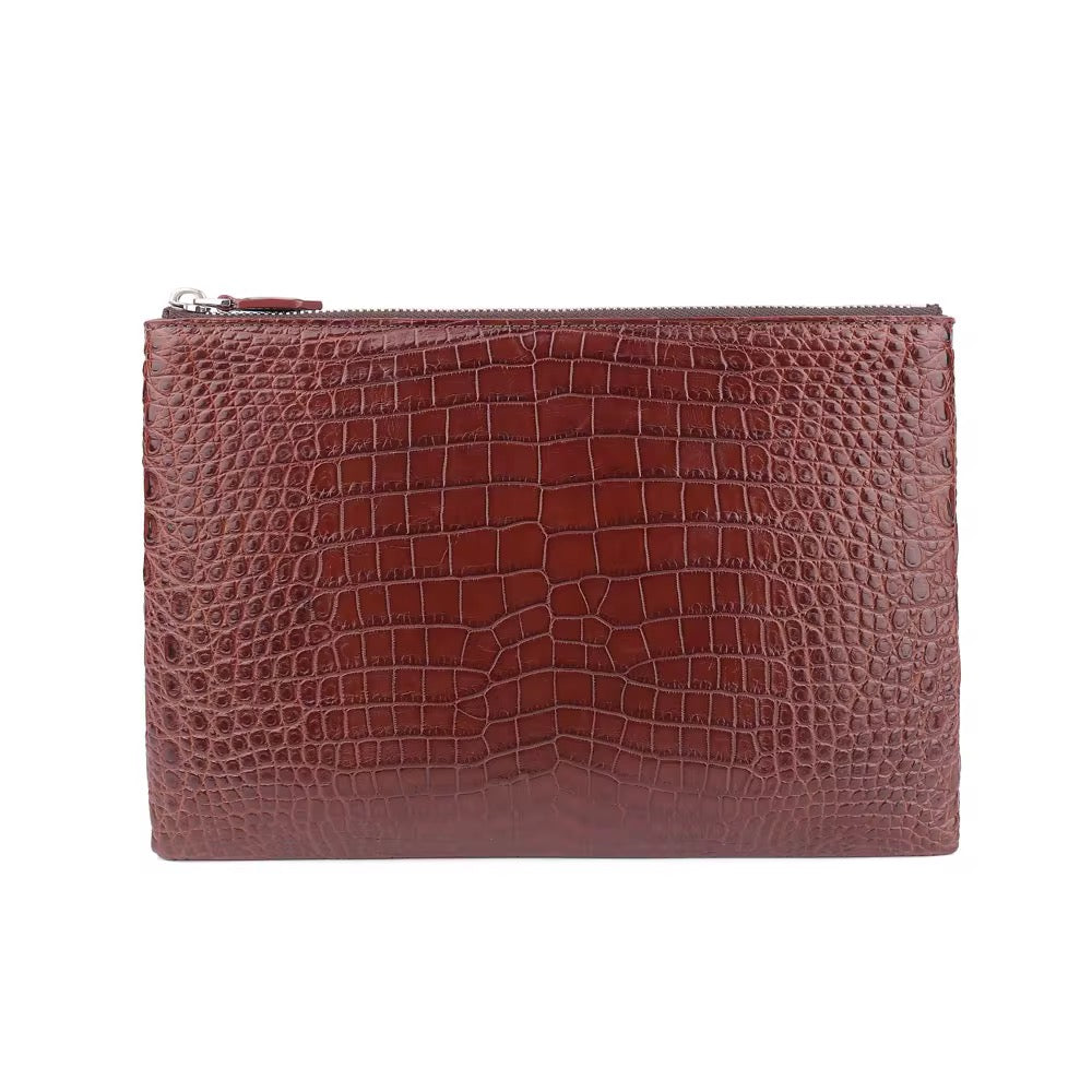 Crocodile Leather Wallet for Men & Women | Belly Leather – Brown & Black