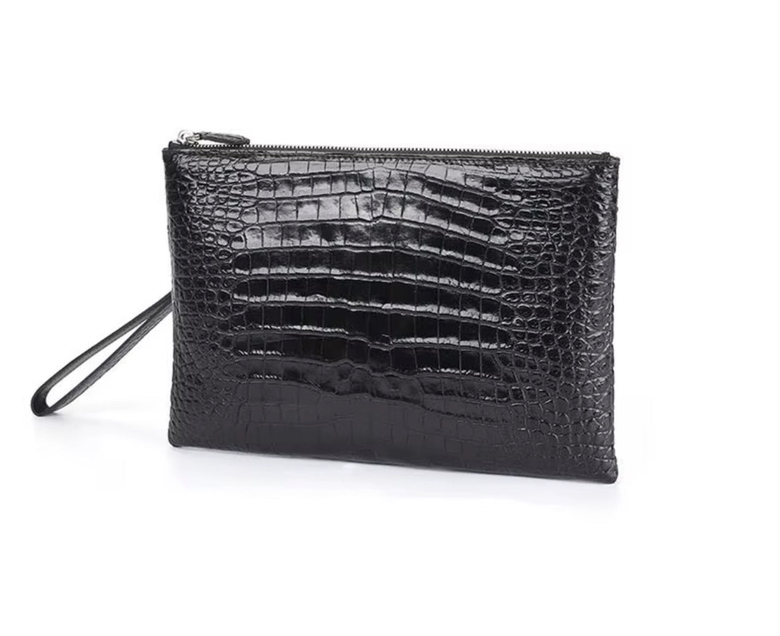 Crocodile Leather Wallet for Men & Women | Belly Leather – Brown & Black