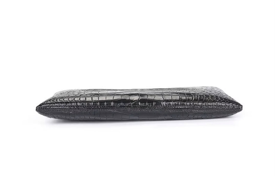 Crocodile Leather Wallet for Men & Women | Belly Leather – Brown & Black