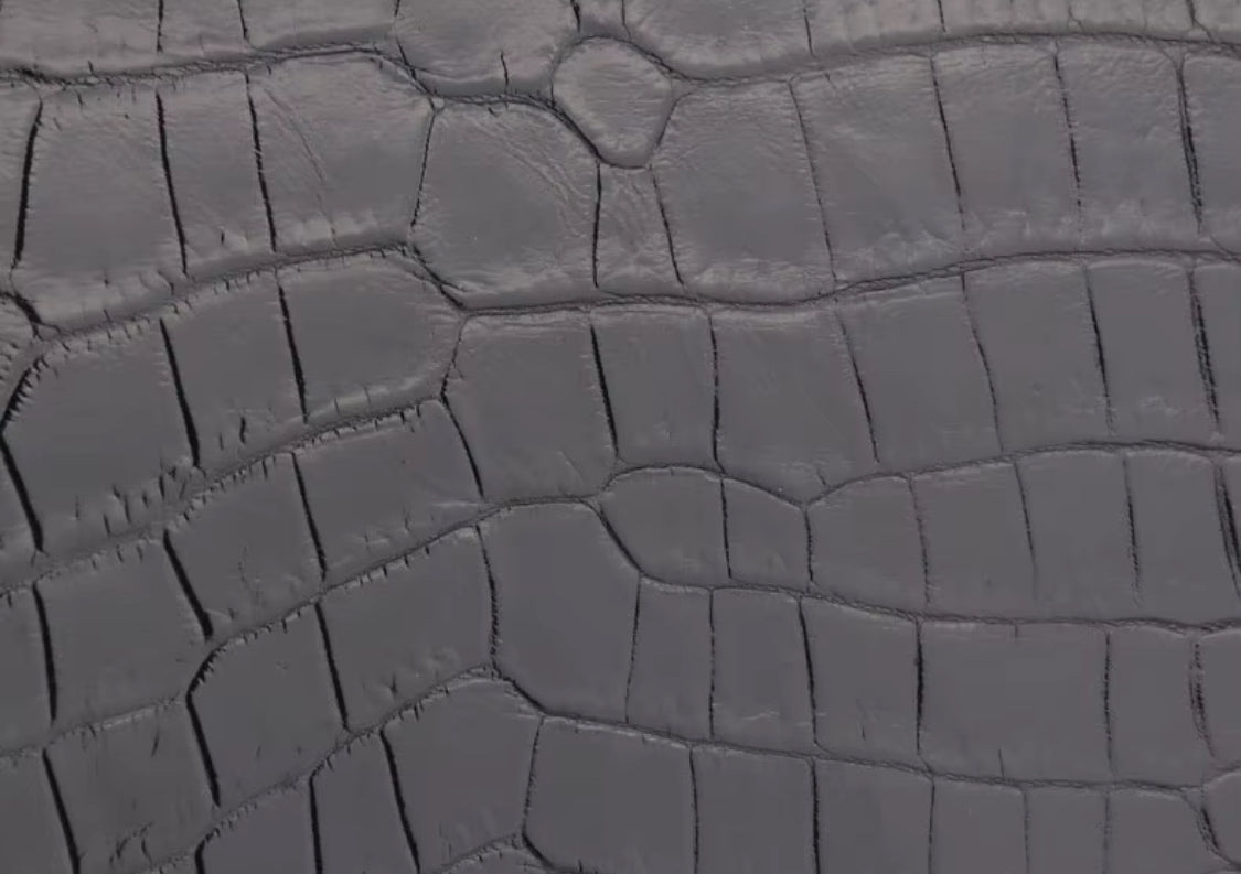 Black Crocodile Leather Shoulder Bag – Handmade in Italy | Noiyan