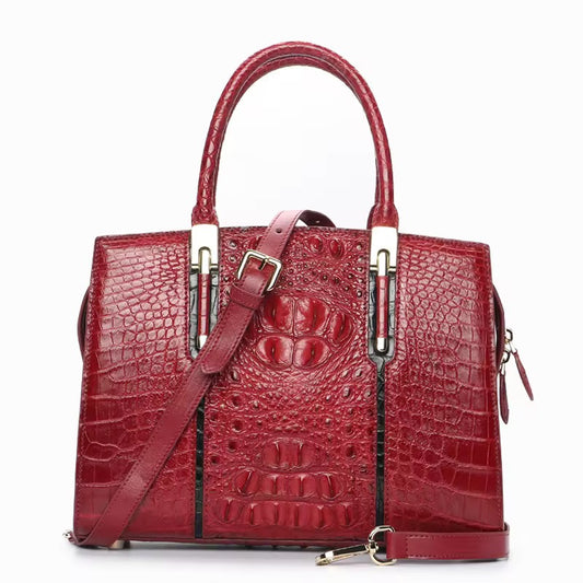 Crocodile Leather Bag in Three Colors – Handmade in Italy | Noiyan