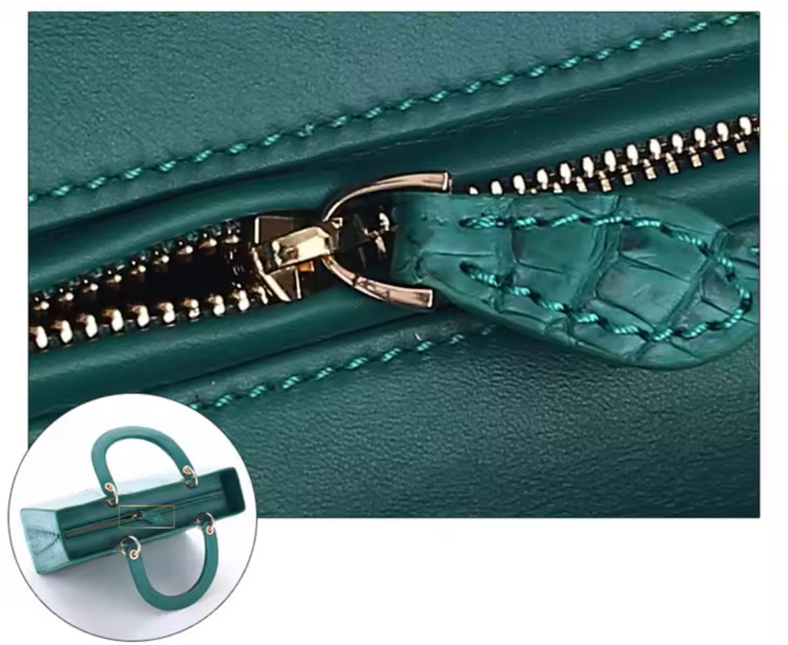 Crocodile Leather Bag in Five Colors – Handmade in Italy | Noiyan