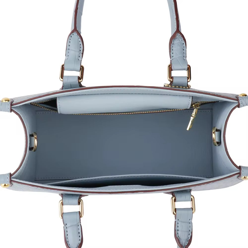 Crocodile Belly Leather Bag – Handmade in Italy | Noiyan