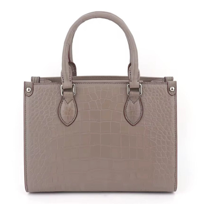 Crocodile Belly Leather Bag – Handmade in Italy | Noiyan