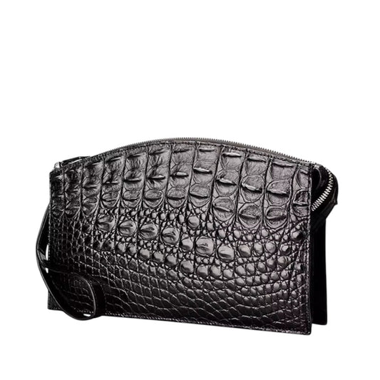 Crocodile Leather Clutch Wallet for Men | Handmade in Italy