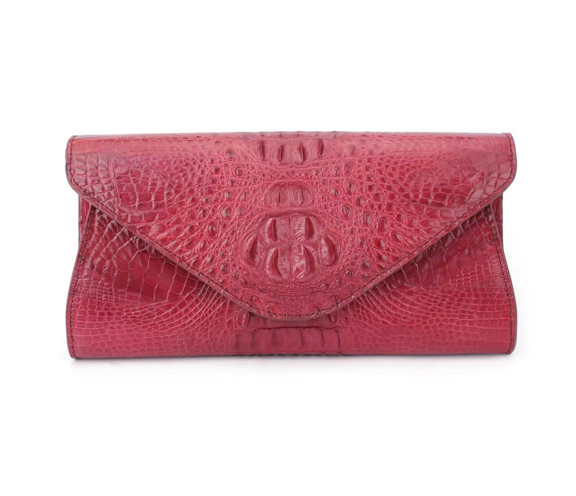 Crocodile Leather Purse in Three Colors – Handmade in Italy | Noiyan