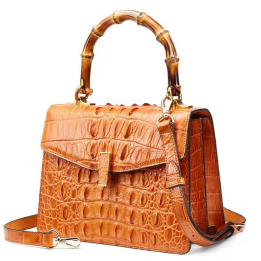 Crocodile Leather Bag in Three Colors – Handmade in Italy | Noiyan