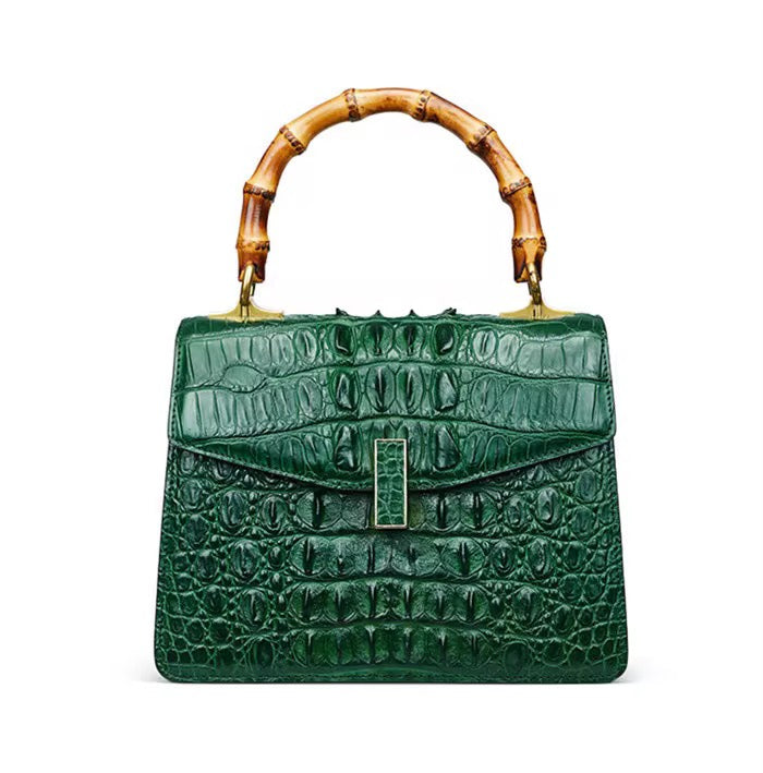 Crocodile Leather Bag in Three Colors – Handmade in Italy | Noiyan