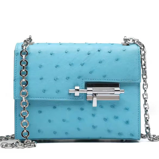 Ostrich leather bag