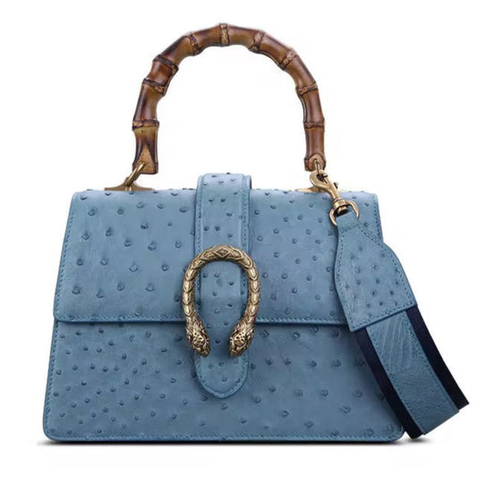 Ostrich leather bag